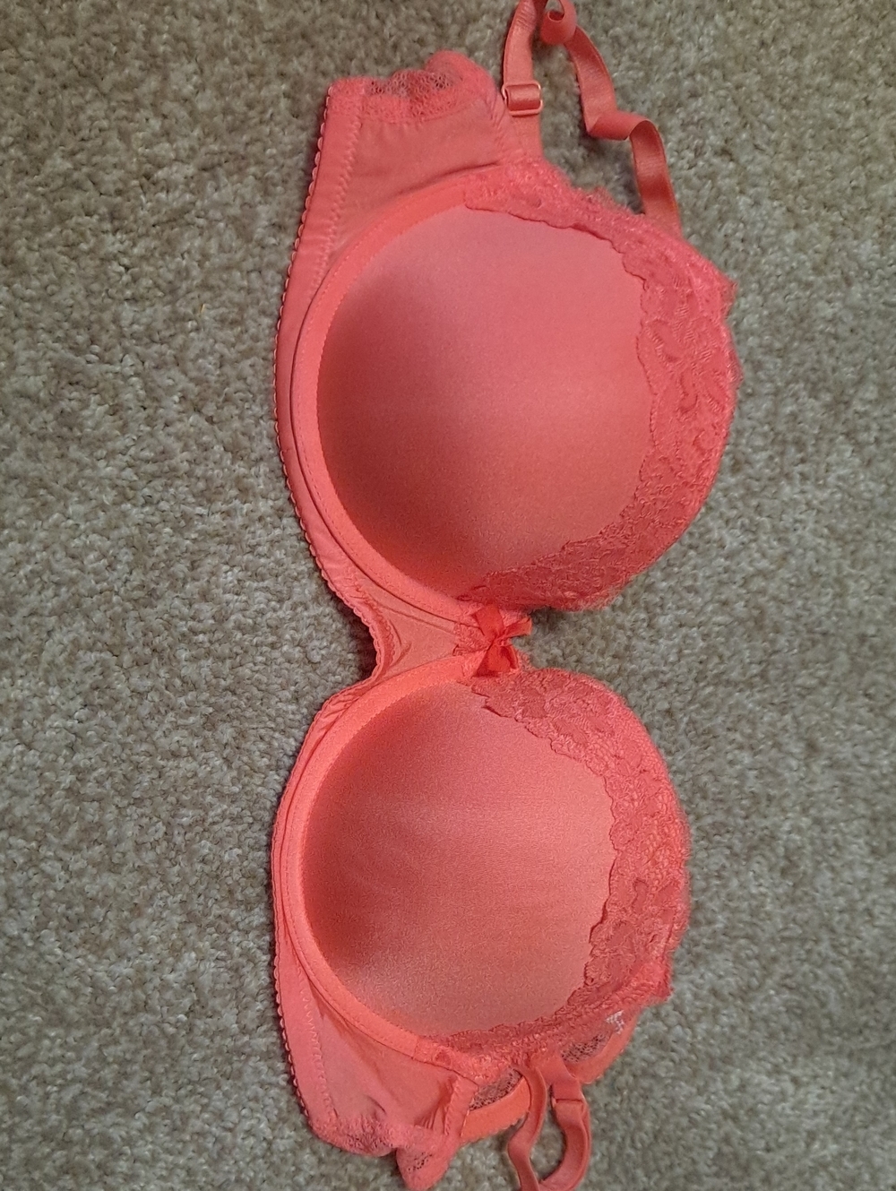 Gilligan & O'Malley Coral Lace-Trim T-Shirt Bra